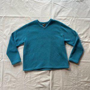 vintage L.L.Bean soft blue fleece shirt | woman's L-reg
